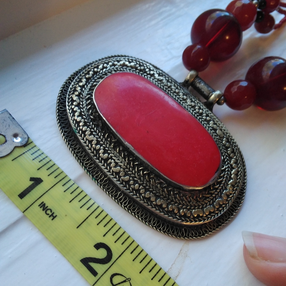 Raw Ruby Necklace - image 7